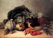 James Peale Still Life: Balsam Apples and Vegetables oil painting